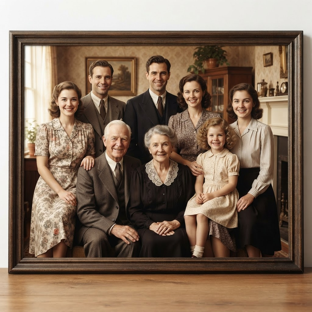 Restored vintage photo